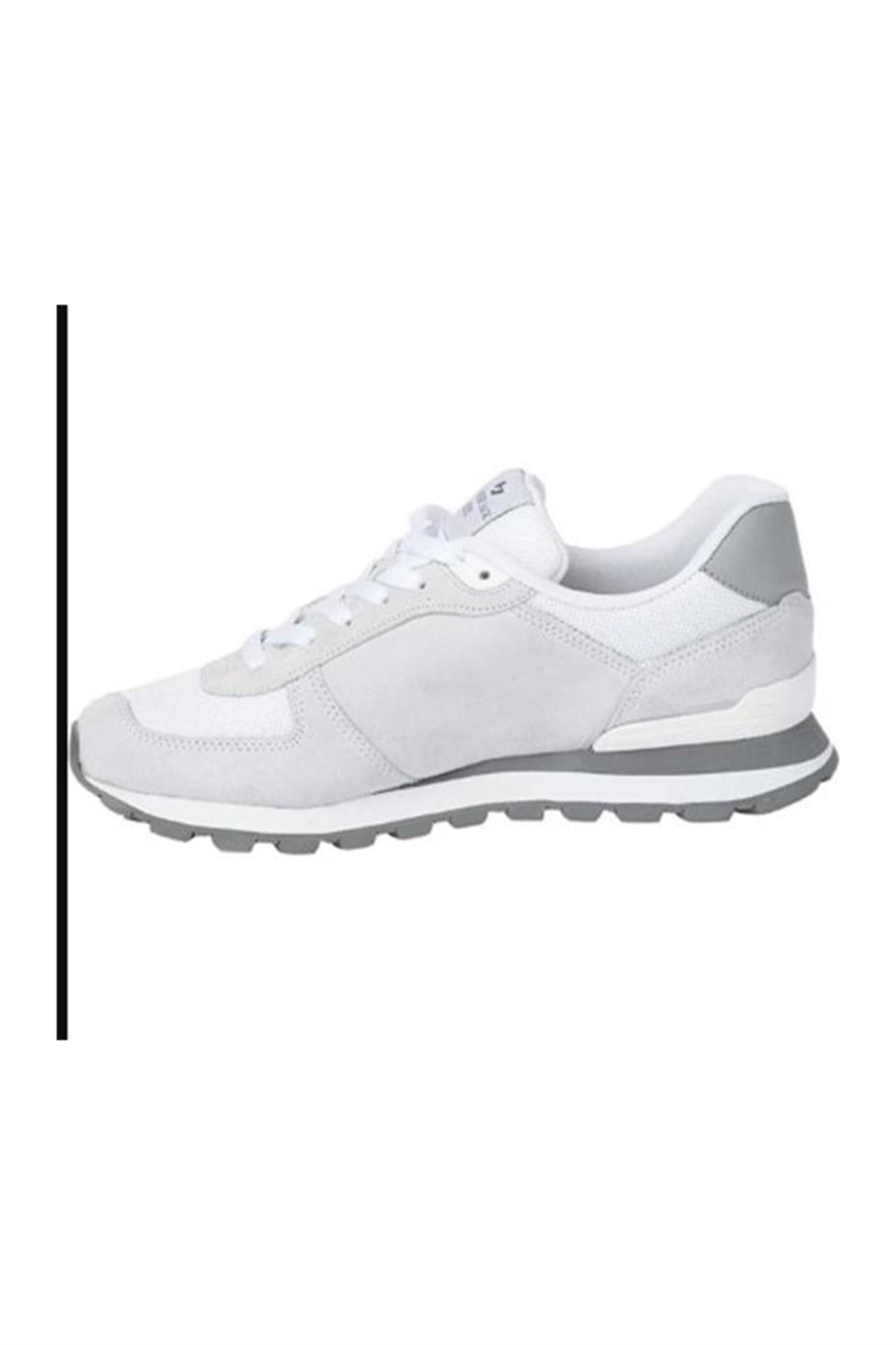 Hammer Jack 19250-M Peru Hakiki Deri Sneakers Ayakkabı Beyaz Puruty Grı