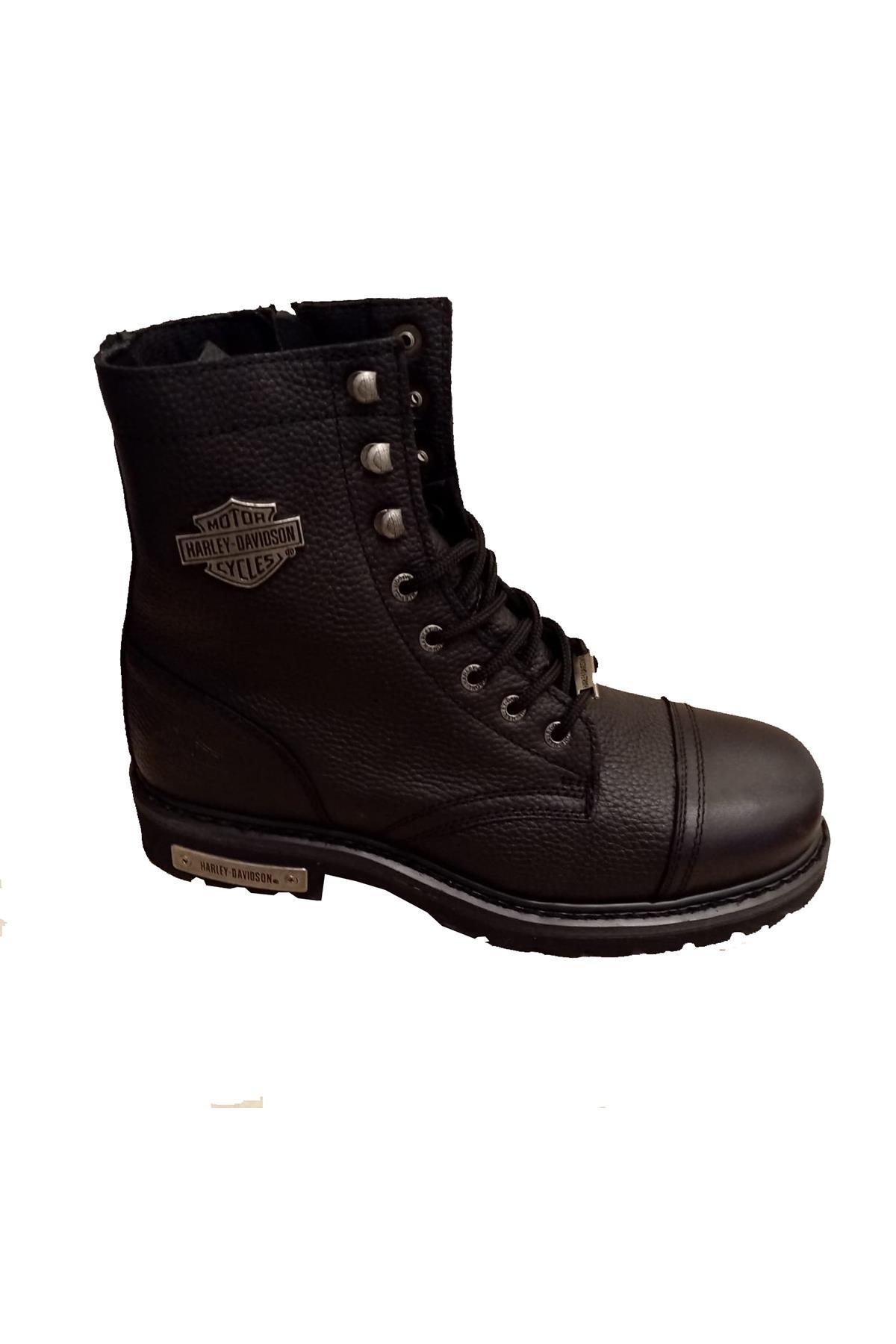 Harley Davidson Colmar Hakiki Deri Erkek Bot