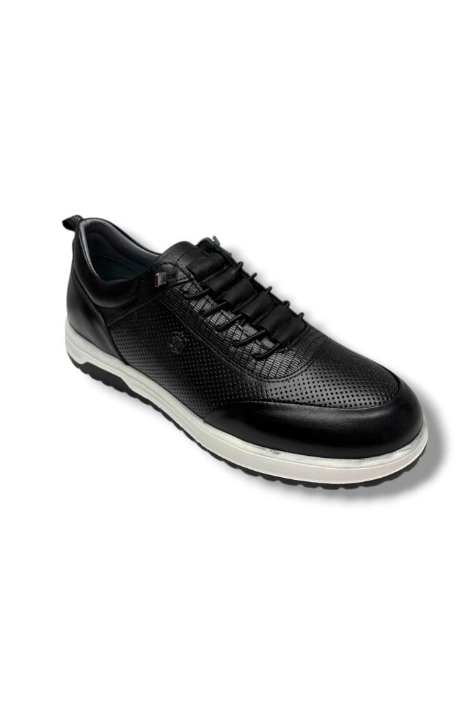 Hidayet Özel 1248-26 Hakiki Baskı Deri Casual Erkek Ayakkabı