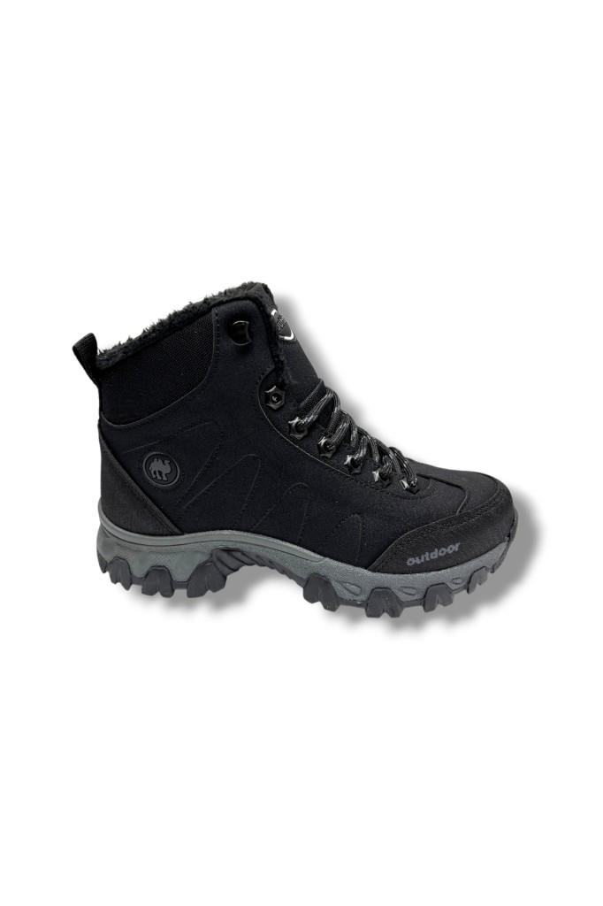 Jagulep 4057-26 Anatomik İçi Kürklü Outdoor Bot Siyah Füme 36-39