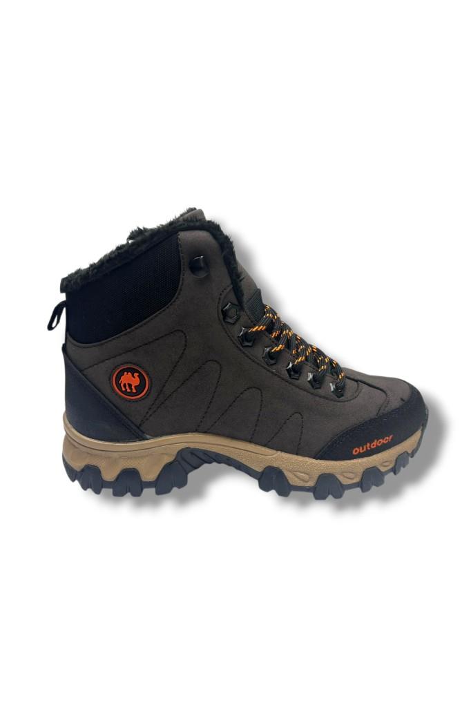 Jagulep 4057-26 Anatomik İçi Kürklü Outdoor Bot Kahve Oranj 36-39