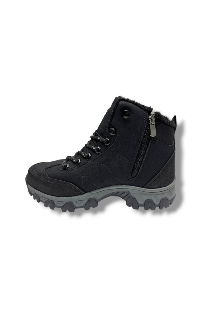 Jagulep 4057-26 Anatomik İçi Kürklü Outdoor Bot Siyah Füme 36-39