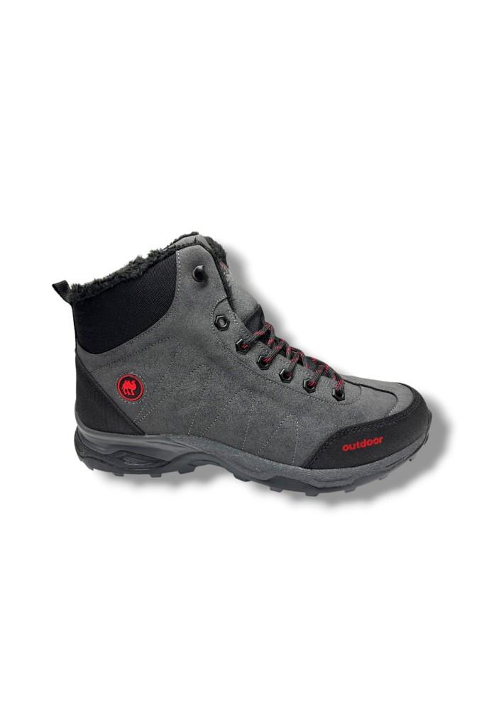 Jagulep 4058-26 Anatomik İçi Kürklü Outdoor Erkek Bot Füme Siyah 45-47