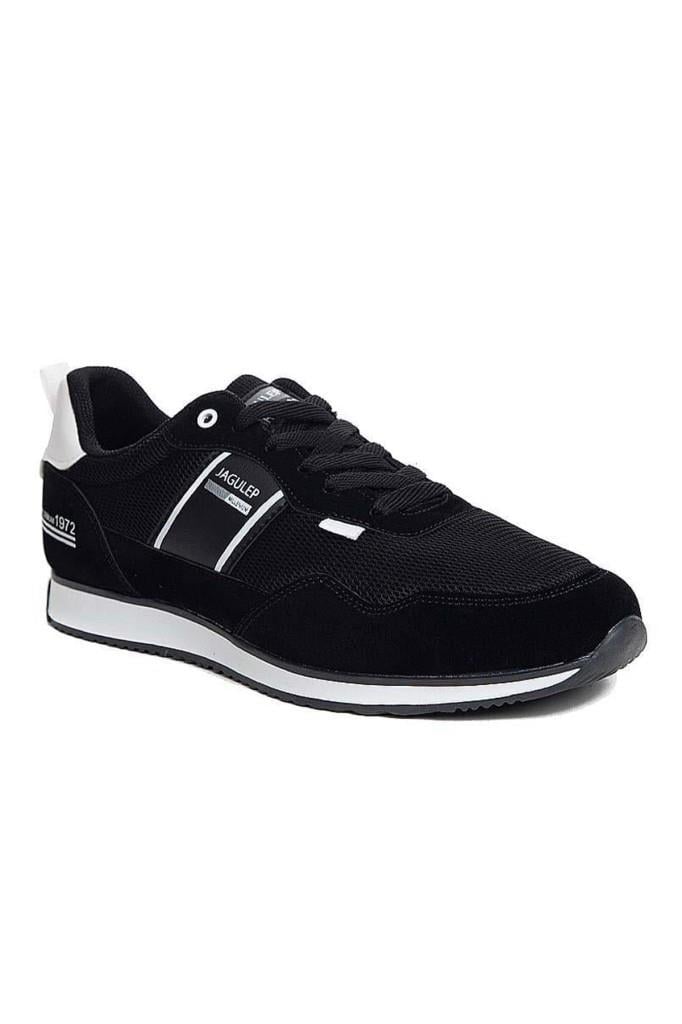 Jagulep Bugatti Deri Anorak Anatomik Erkek Sneaker Siyah Beyaz