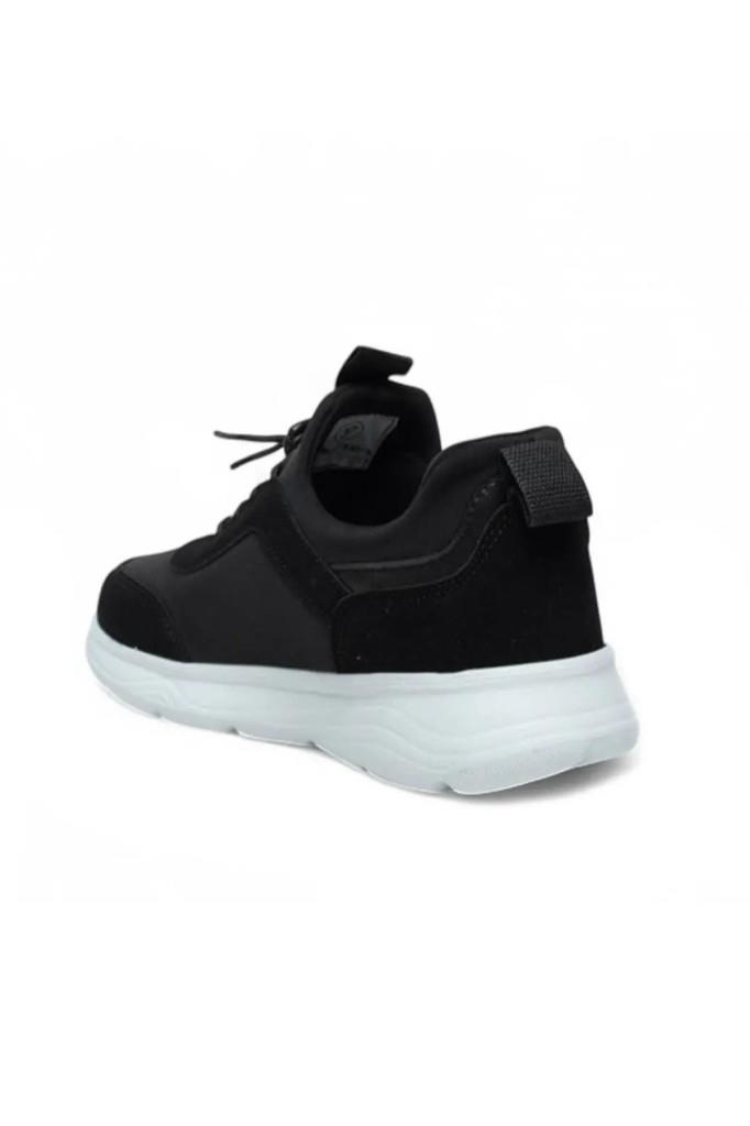 Jagulep Dune-26 Deri Slip On Anatomik Taban Erkek Sneaker Siyah Beyaz 45-47