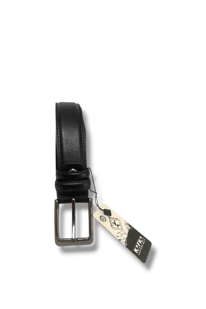 Kafka K100-26 Hakiki Deri Dikişli Erkek Kemer 120 Cm