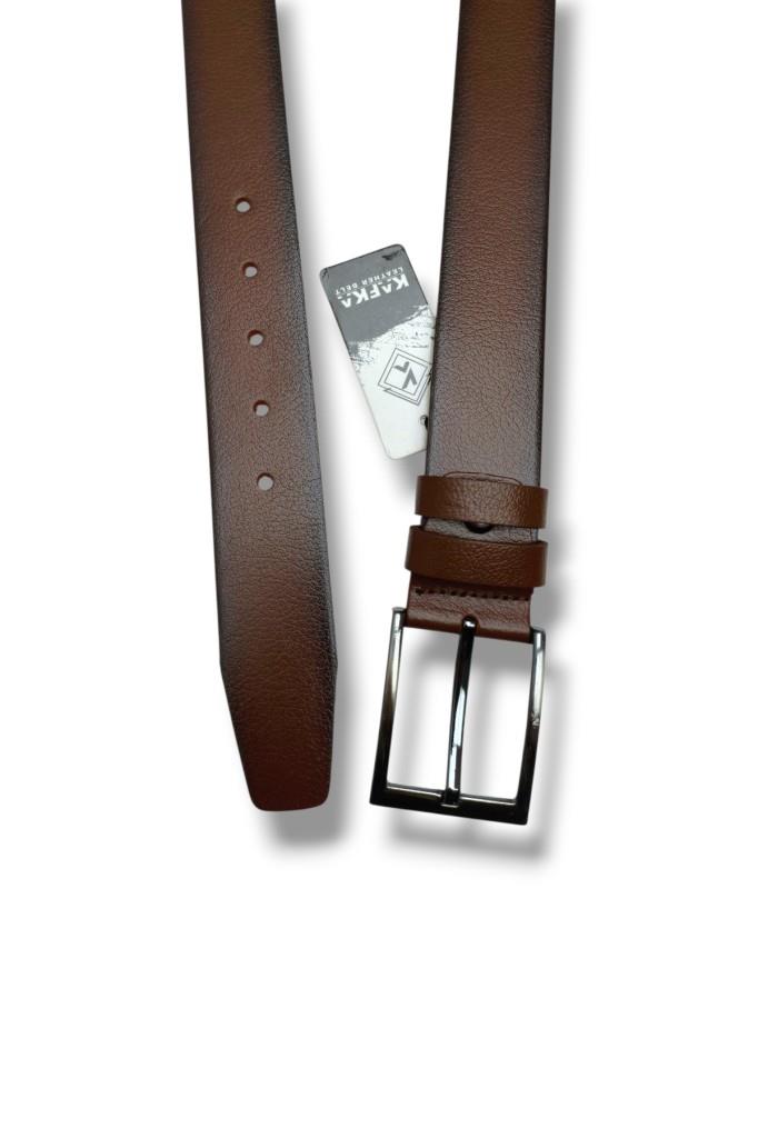 Kafka K120-26 Hakiki Baskı Deri Erkek Kemer 130 Cm