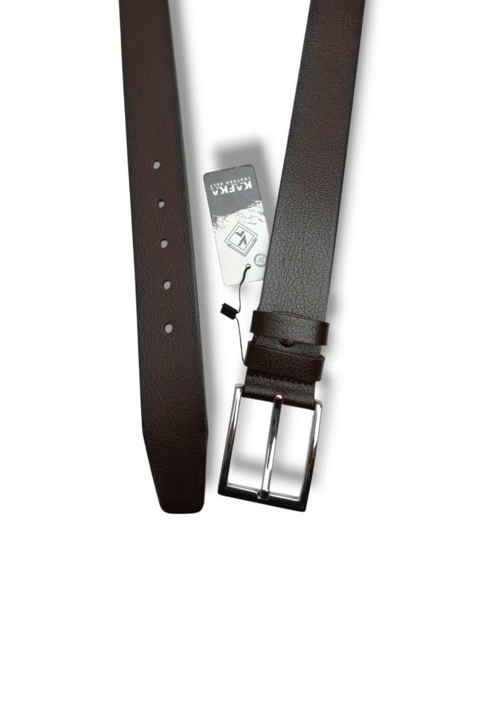 Kafka K120-26 Hakiki Baskı Deri Erkek Kemer 125 Cm