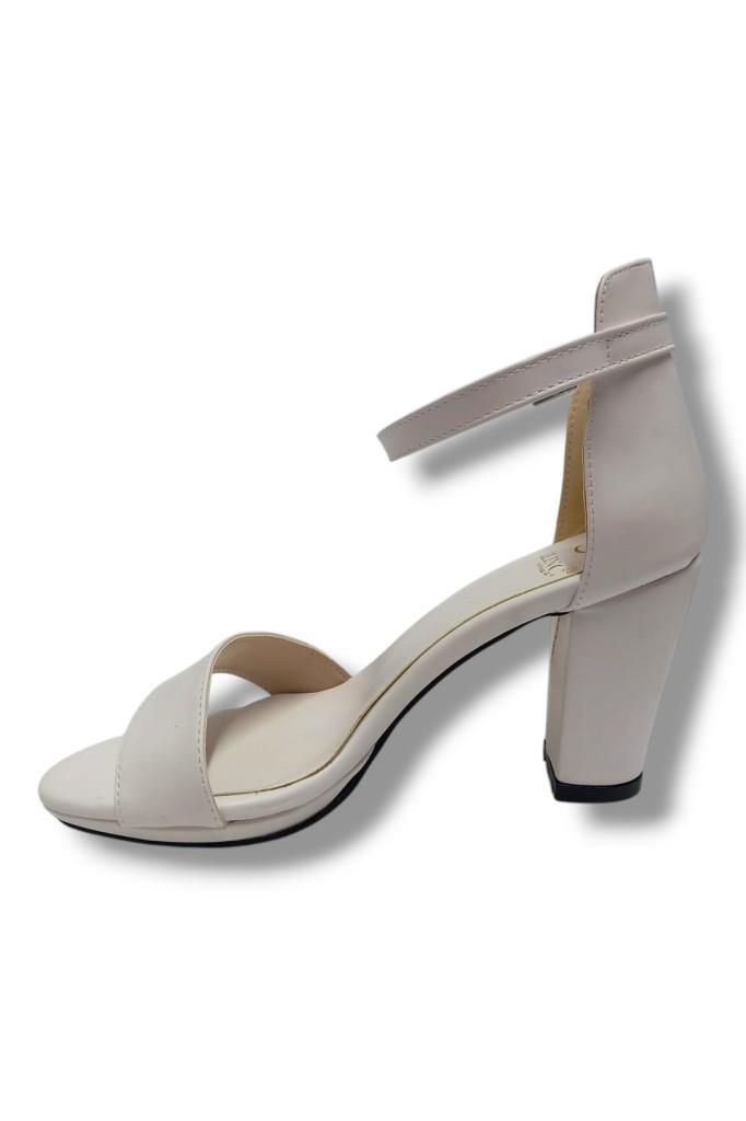 Kılınç 986-25 Deri Anatomik Tek Bant Yüksek Topuk Kadın Sandalet