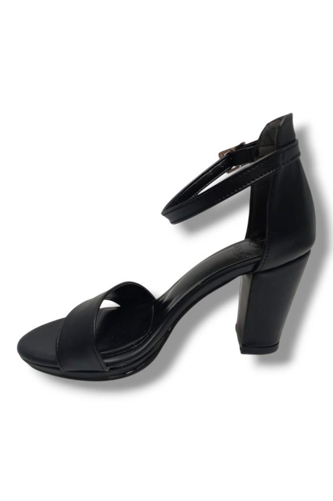 Kılınç 986-25 Deri Anatomik Tek Bant Yüksek Topuk Kadın Sandalet