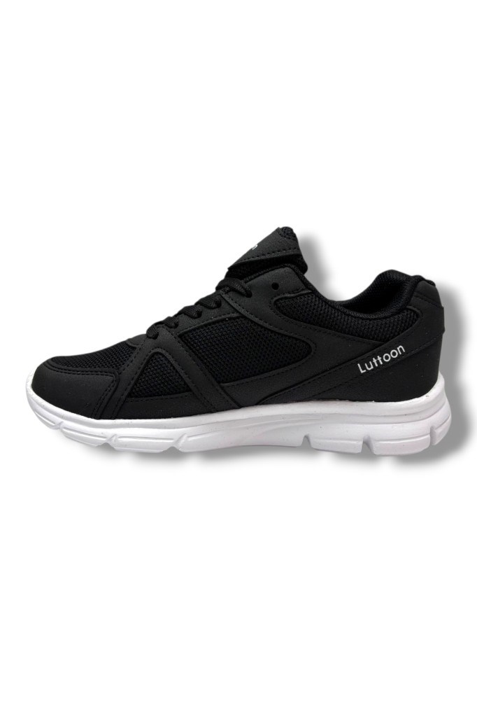 Luttoon 251-26 Anorak Deri Anatomik Sneaker Siyah Beyaz 36-39