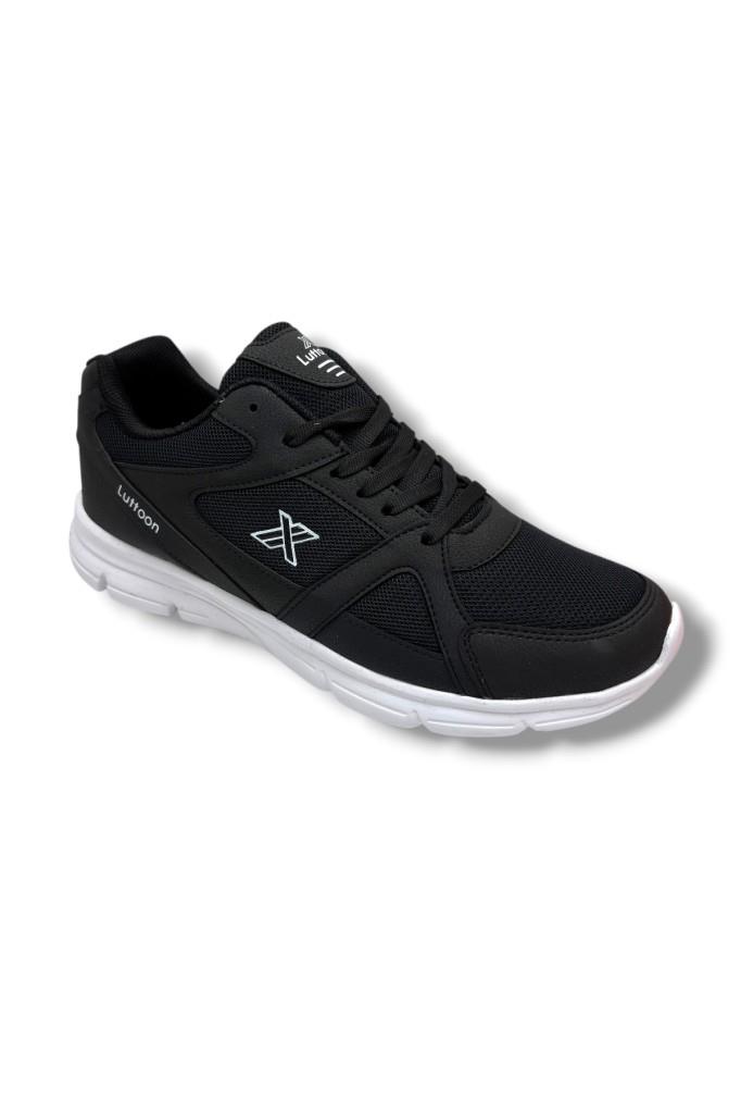 Luttoon 251-26 Deri Anorak Anatomik Erkek Sneaker Siyah Beyaz 45-48
