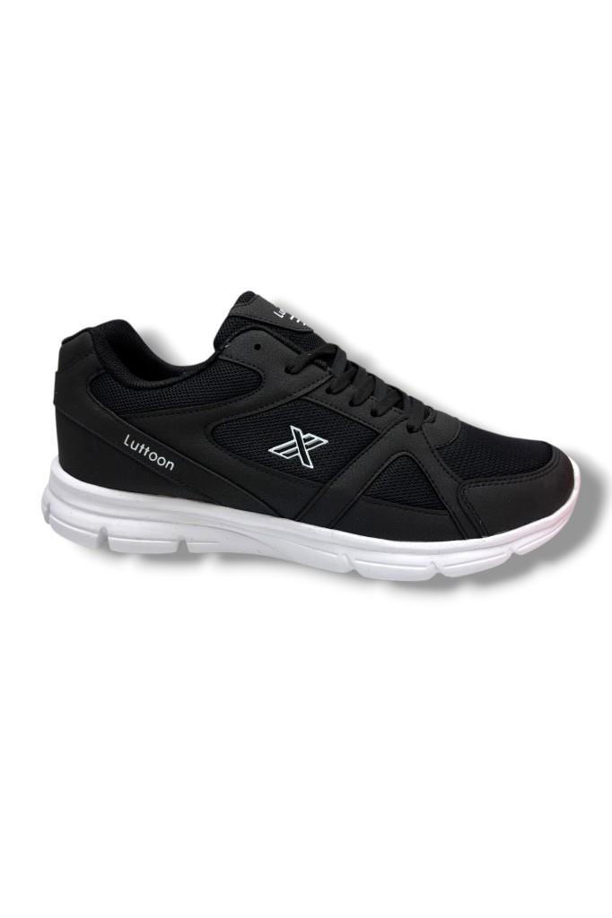 Luttoon 251-26 Deri Anorak Anatomik Erkek Sneaker Siyah Beyaz 45-48