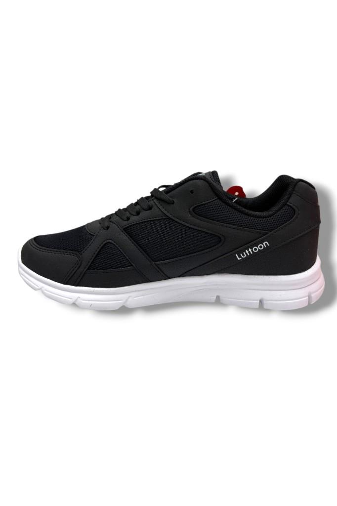 Luttoon 251-26 Deri Anorak Anatomik Erkek Sneaker Siyah Beyaz 45-48