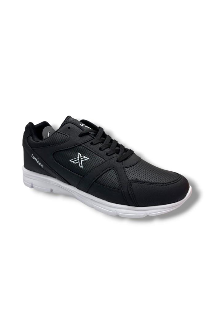 Luttoon 251-26 Deri Anorak Anatomik Erkek Sneaker Siyah Beyaz 45-48