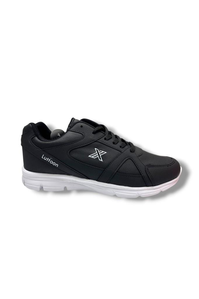 Luttoon 251-26 Deri Anorak Anatomik Erkek Sneaker Siyah Beyaz 45-48