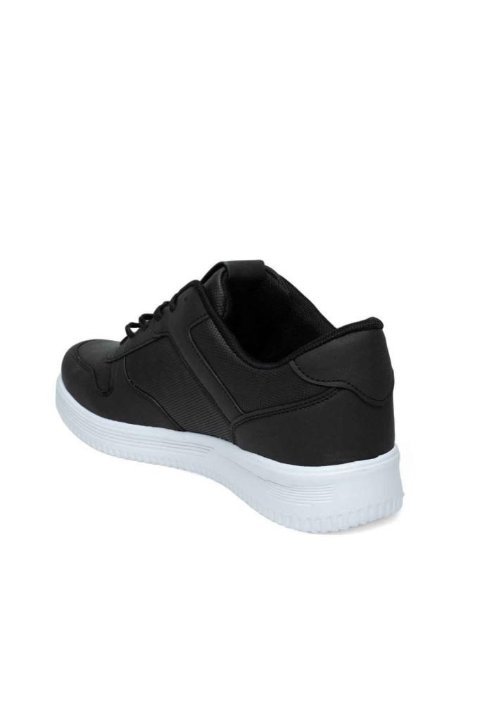 Luttoon 4027-25 Cilt Deri Anatomik Erkek Sneaker Siyah Beyaz