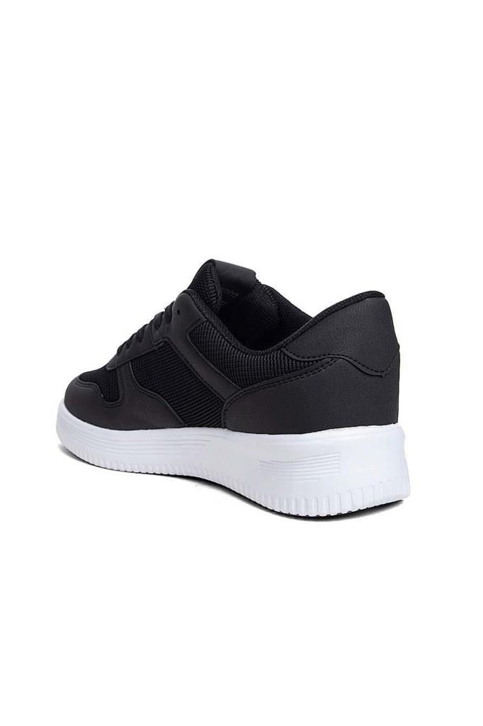 Luttoon 4027-25 Deri Anorak Anatomik Erkek Sneaker Siyah Beyaz 45-48