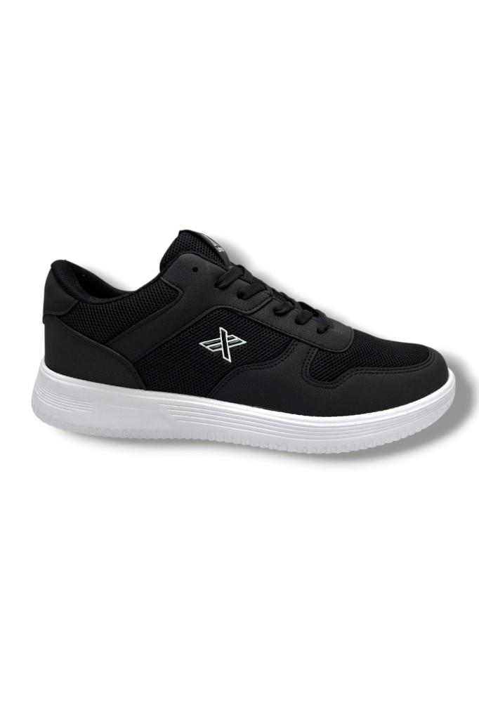 Luttoon 4027-26 Deri Anorak Anatomik Erkek Sneaker Siyah Beyaz 45-48