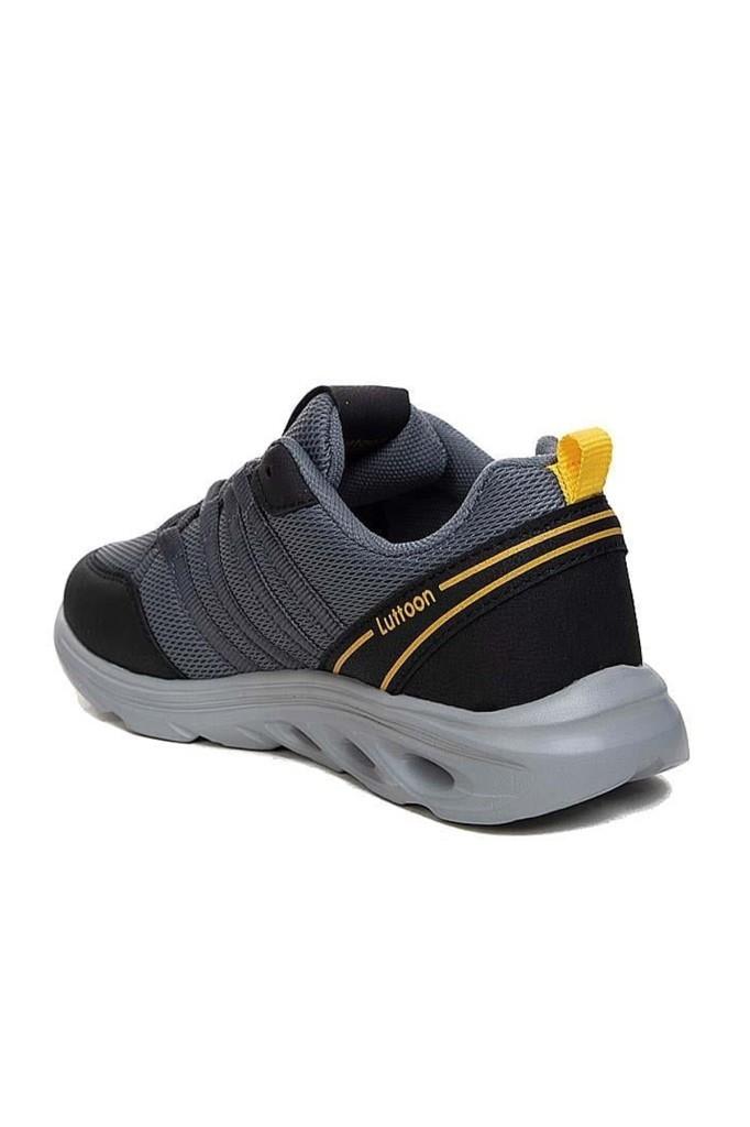 Luttoon 4138-25 Anorak Anatomik Sneaker Siyah Füme Sarı 36-39