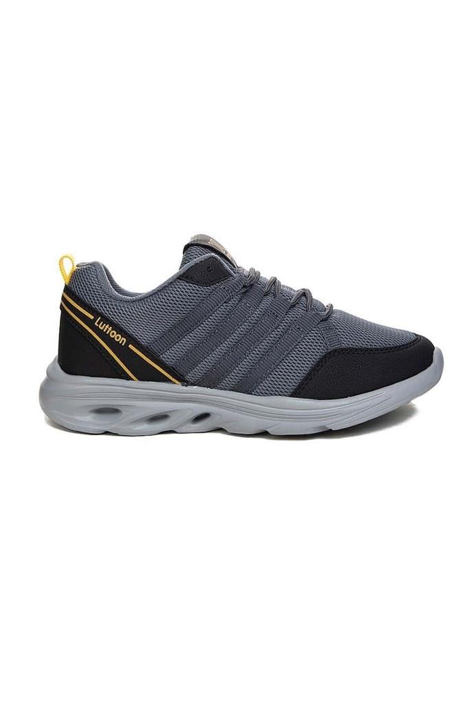 Luttoon 4138-25 Anorak Anatomik Sneaker Siyah Füme Sarı 36-39