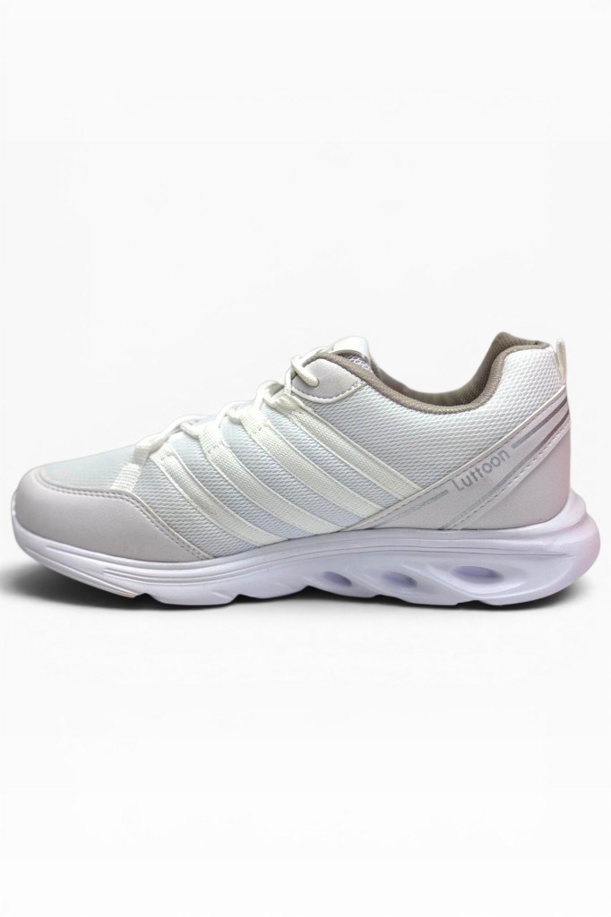 Luttoon 4138-26 Anorak Fashıon Anatomik Erkek Sneaker Beyaz Gümüş