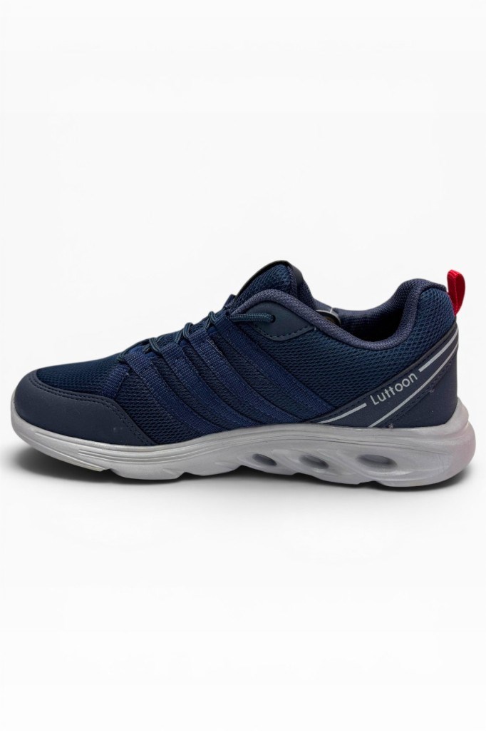 Luttoon 4138-26 Anorak Fashıon Anatomik Erkek Sneaker Lacivert Buz Kırmızı