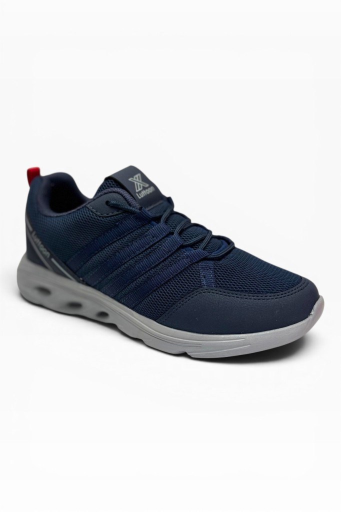 Luttoon 4138-26 Anorak Fashıon Anatomik Erkek Sneaker Lacivert Buz Kırmızı