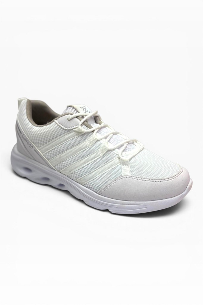 Luttoon 4138-26 Anorak Fashıon Anatomik Erkek Sneaker Beyaz Gümüş