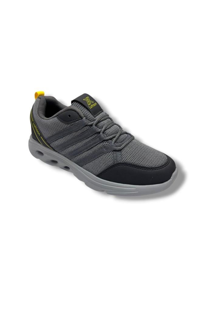 Luttoon 4138-26 Anorak Fashıon Erkek Sneaker Füme Siyah Sarı