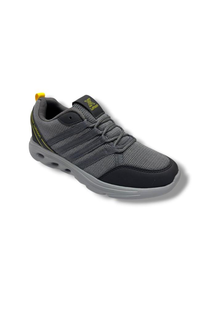 Luttoon 4138-26 Anorak Fashıon Erkek Sneaker Füme Siyah Sarı