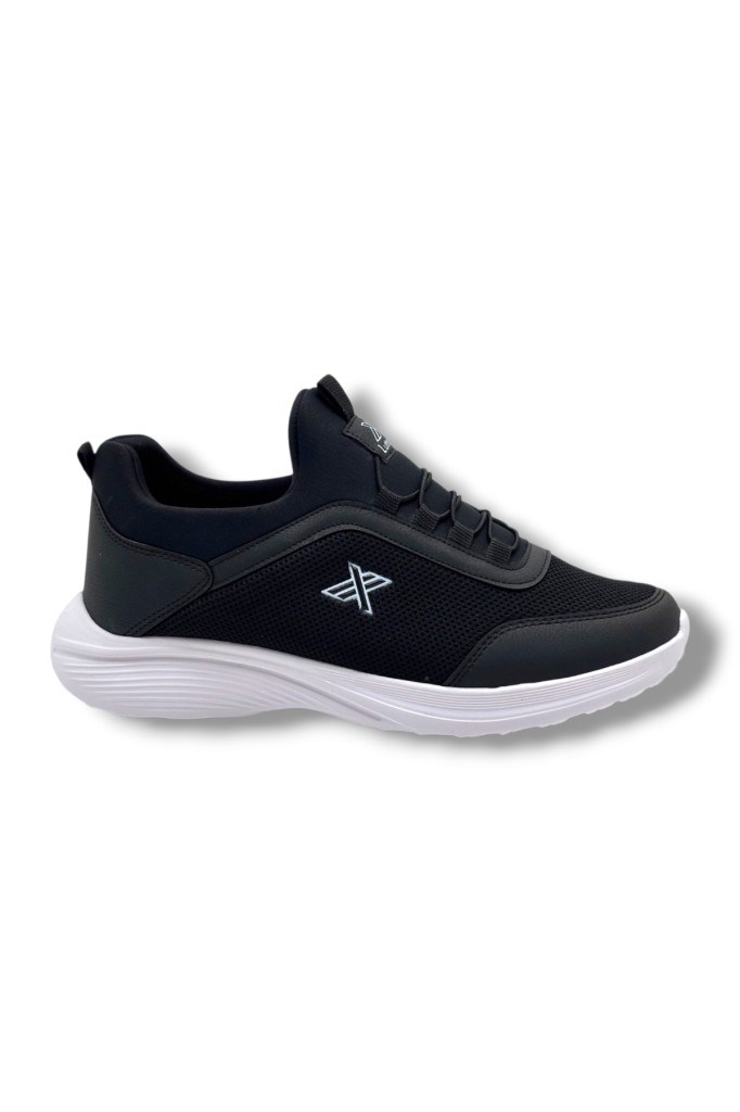 Luttoon 4194-26 Anorak Slip On Anatomik Erkek Sneaker Siyah Beyaz