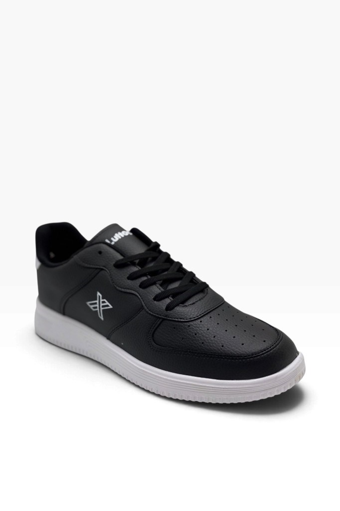 Luttoon 4332-26 Cilt Anatomik Büyük NUmara Erkek Sneaker Siyah Beyaz 47-48
