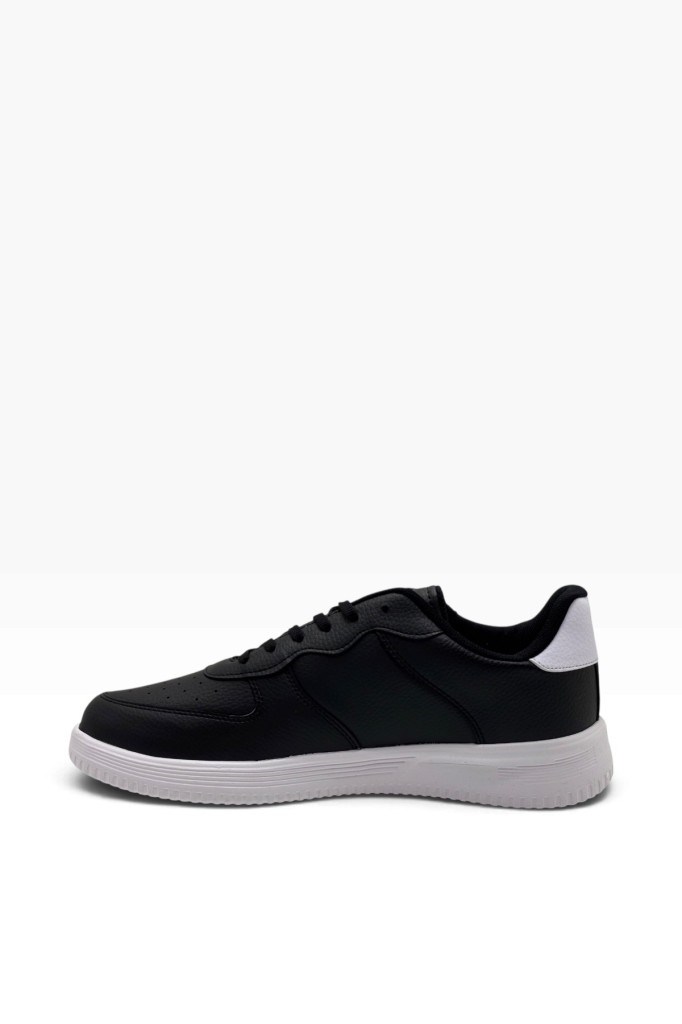 Luttoon 4332-26 Cilt Anatomik Büyük NUmara Erkek Sneaker Siyah Beyaz 47-48