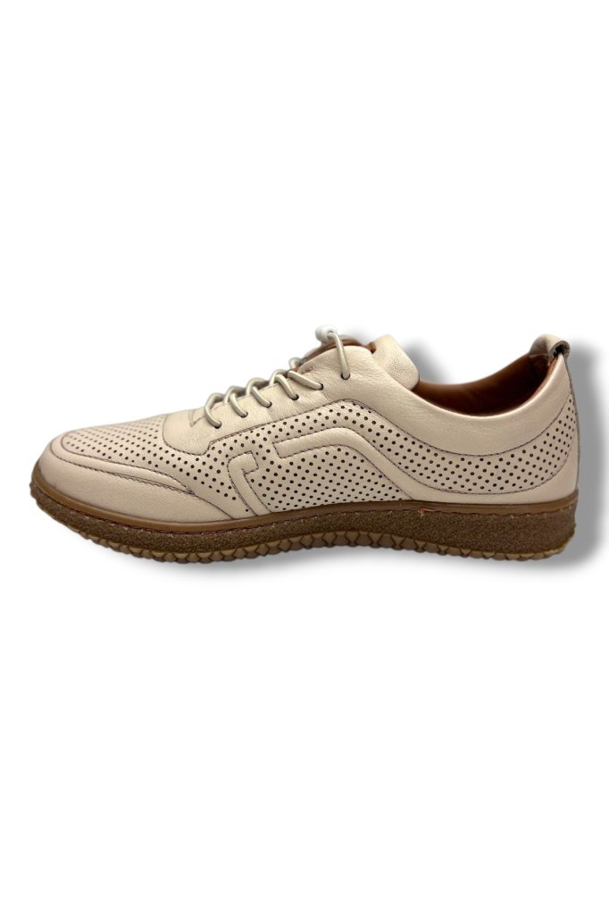 Malawi 3630-26 Hakiki Deri Lazerli Ultra Soft Anatomik Casual Kadın Ayakkabı