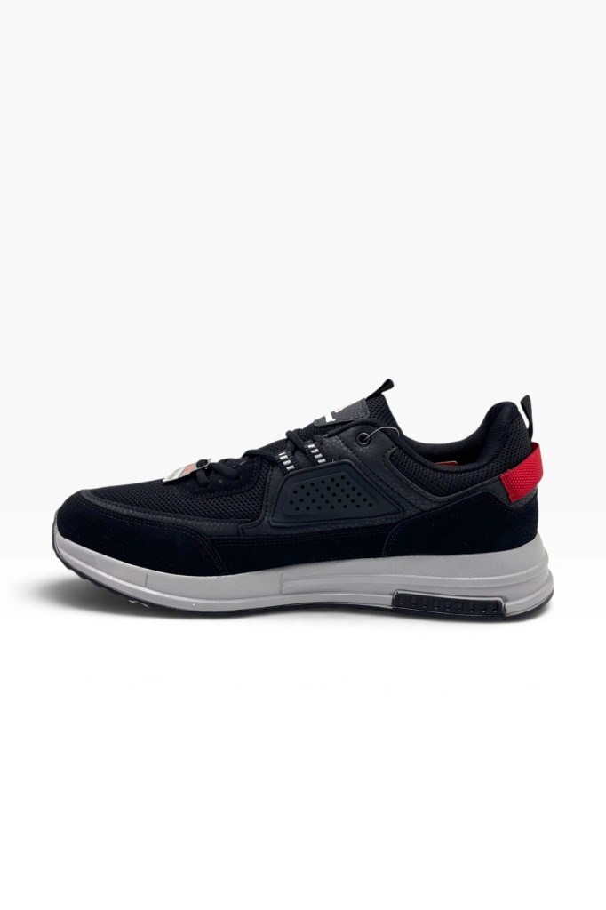 Marco Jamper 2137-27 Anorak Erkek Battal  Sneaker Siyah Buz Kırmızı 44-47