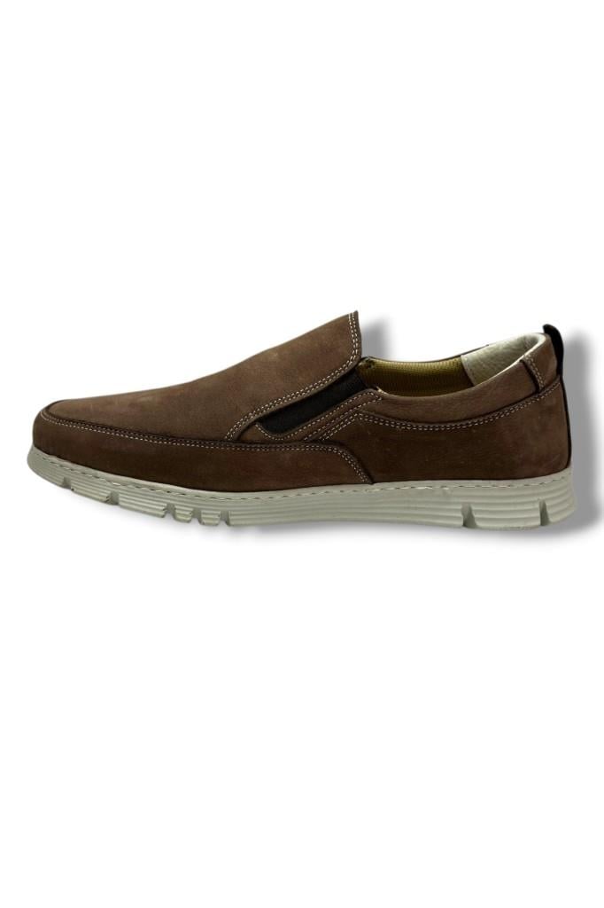 Master 1721-26 Hakiki Nubuk Deri Casual Lastikli Erkek Ayakkabı