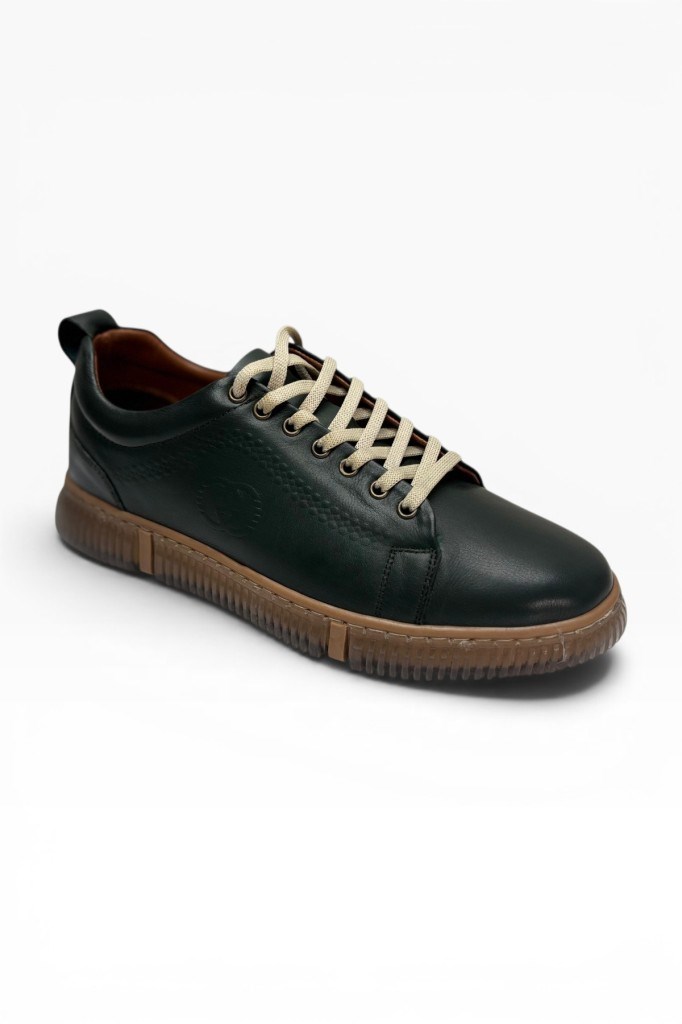 ME&KA 243-26 Hakiki Deri Bağcıklı Anatomik Taban Erkek Sneaker