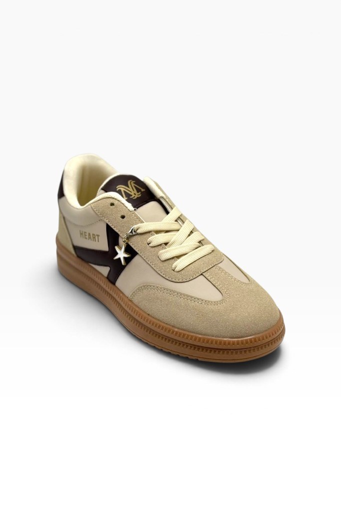 Mıa Marya 7030-27 Cilt Süet Yıldız Maskotlu Anatomik Kadın Sneaker