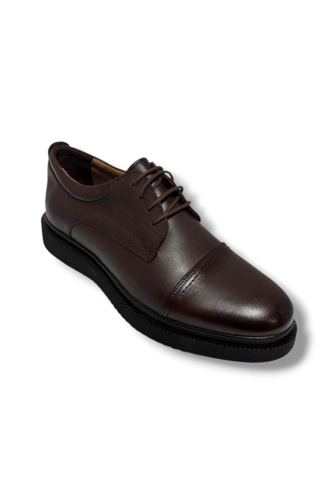 Mr Renzo 309-26 Hakiki Deri Anatomik Jel Taban Bağcıklı Erkek Ayakkabı