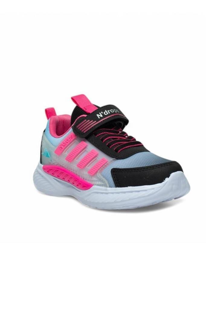 Ndrops 023-25 Anorak Anatomik Kız Çocuk Sneaker Siyah Fuşya 31-35