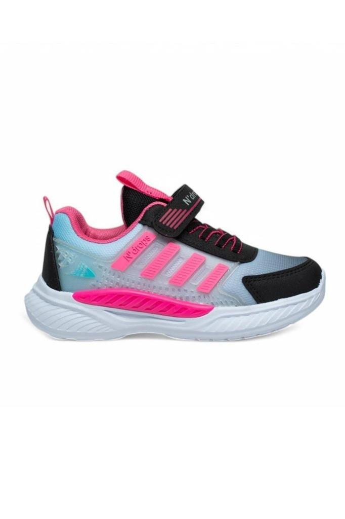 Ndrops 023-25 Anorak Anatomik Kız Çocuk Sneaker Siyah Fuşya 31-35
