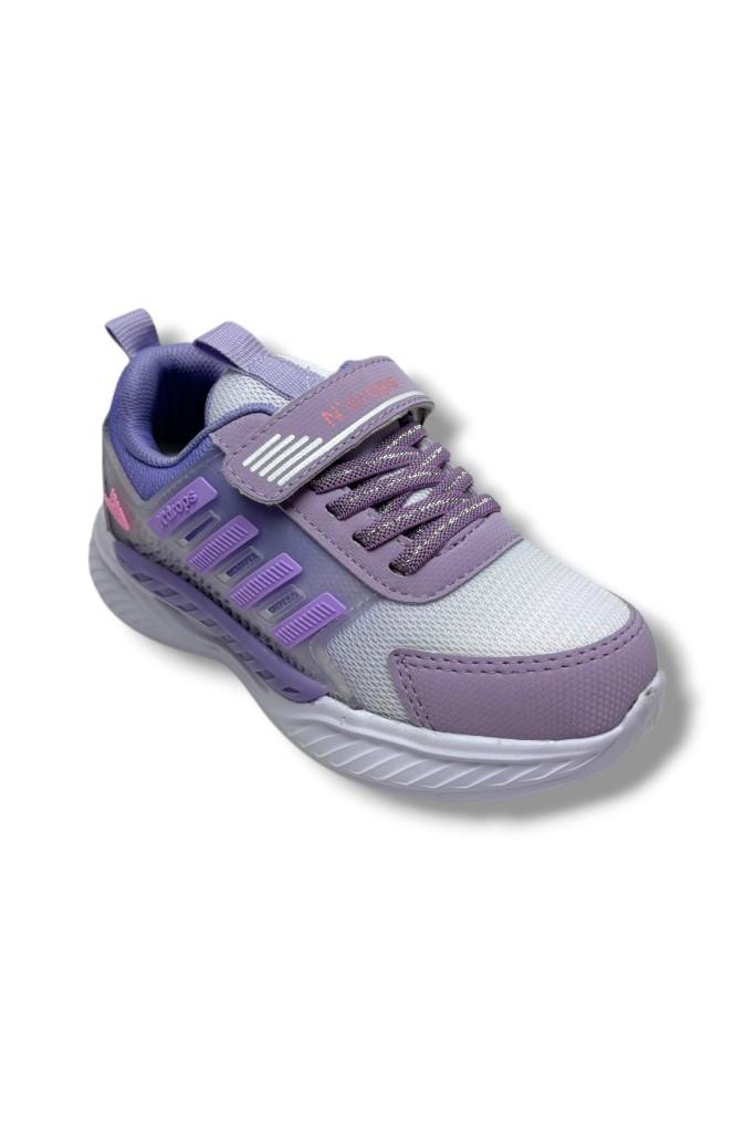 Ndrops 023-26 Anorak Anatomik Kız Çocuk Sneaker Lila Pembe31-35