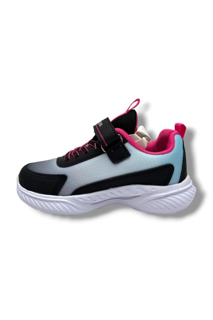 Ndrops 023-26 Anorak Anatomik Kız Çocuk Sneaker Siyah Fuşya 31-35
