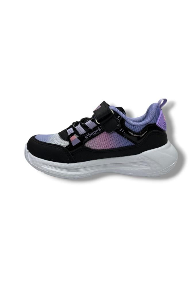 Ndrops 028-26 Anorak Anatomik Çocuk Sneaker Siyah Lila 31-35