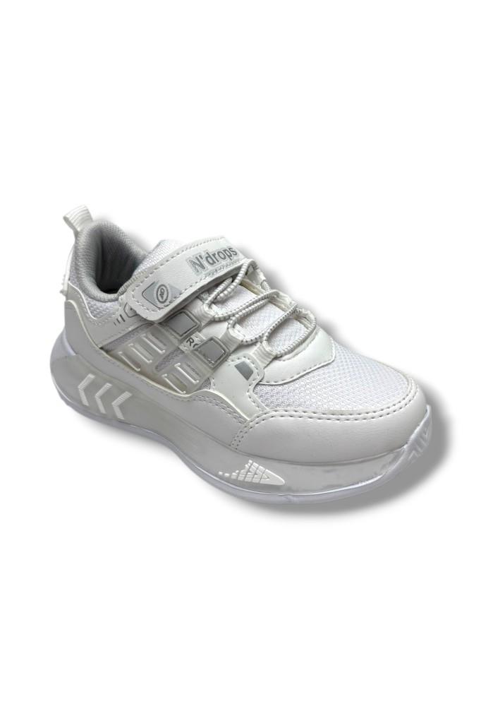 Ndrops 028-26 Anorak Anatomik Çocuk Sneaker Beyaz 31-35
