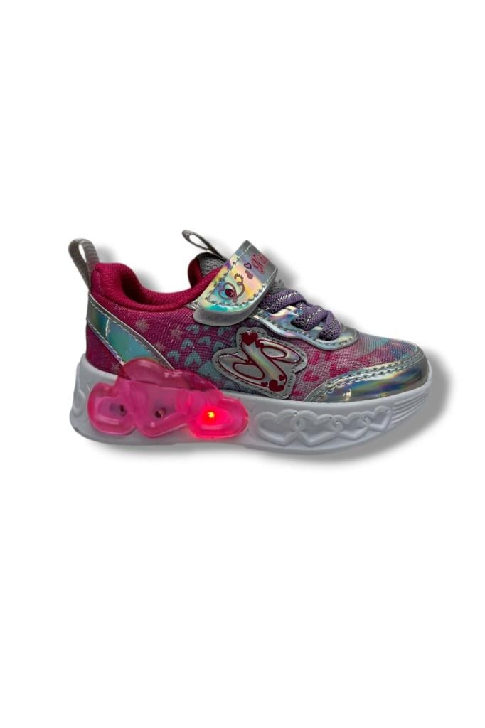 Ndrops 032-26 Anorak Rugan Yıldızlı Anatomik Kız Çocuk Sneaker Buz Fuşya 22-25