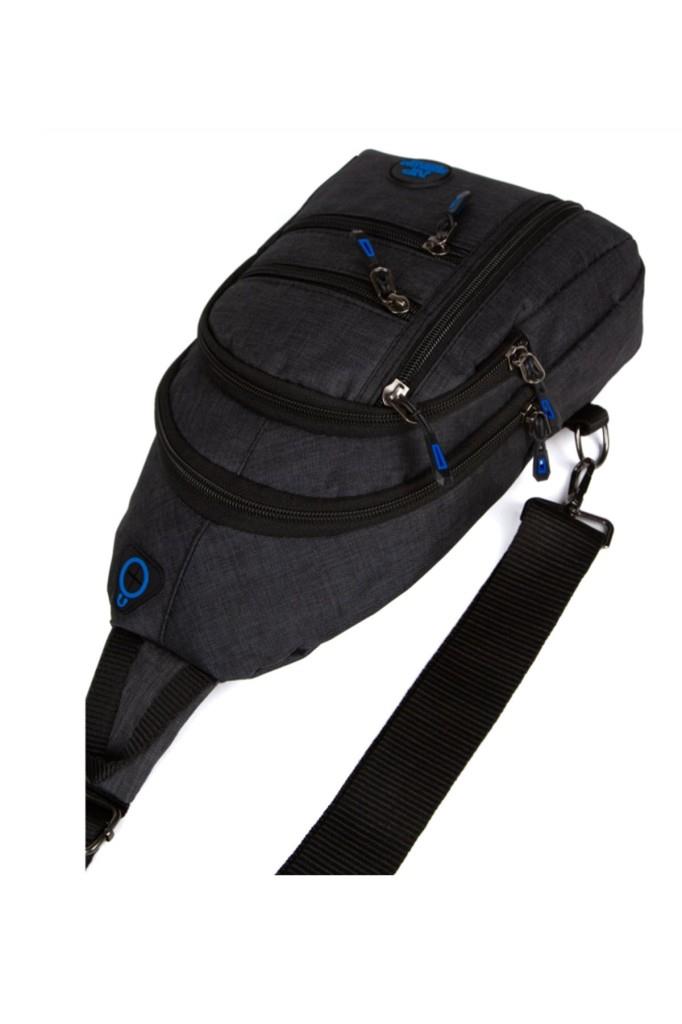 Newıshpolo 2333-26 Keten Kumaş BodyBag Orta Boy Çapraz Çanta