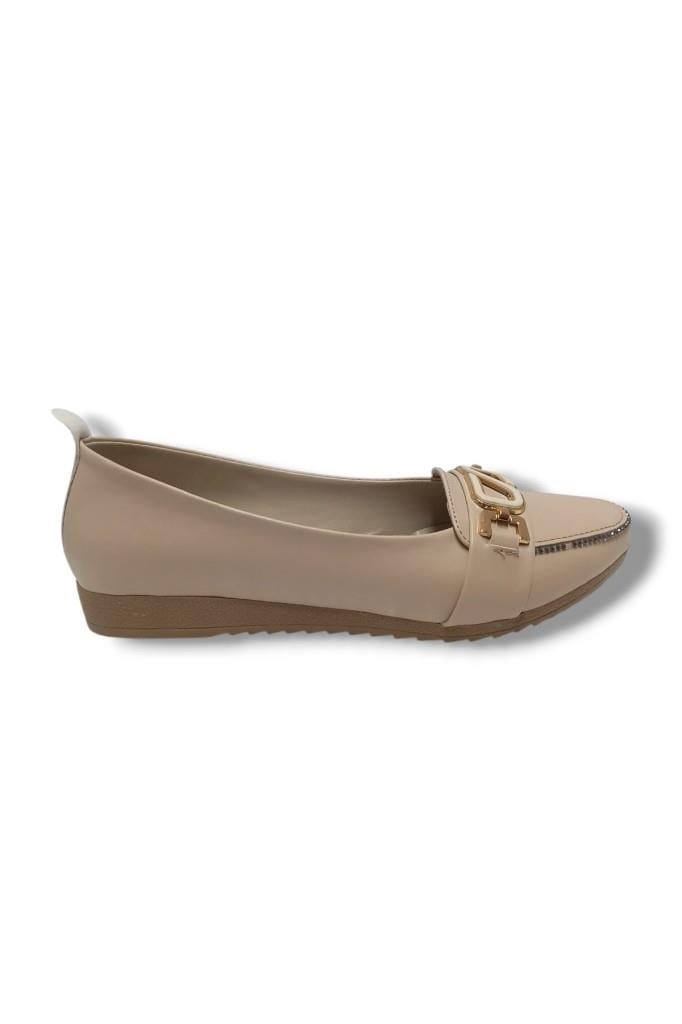 Oxygen 3083-25 Deri Taşlı S Toka Anatomik Kadın Babet