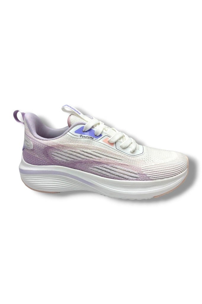 Panorama 27508-26 Anorak Anatomik Kadın Sneaker Beyaz Mor36-41
